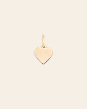 10mm Heart Charm - Gold Vermeil