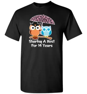 14 Years Wedding Anniversary Gifts Valentine's Day T-shirt