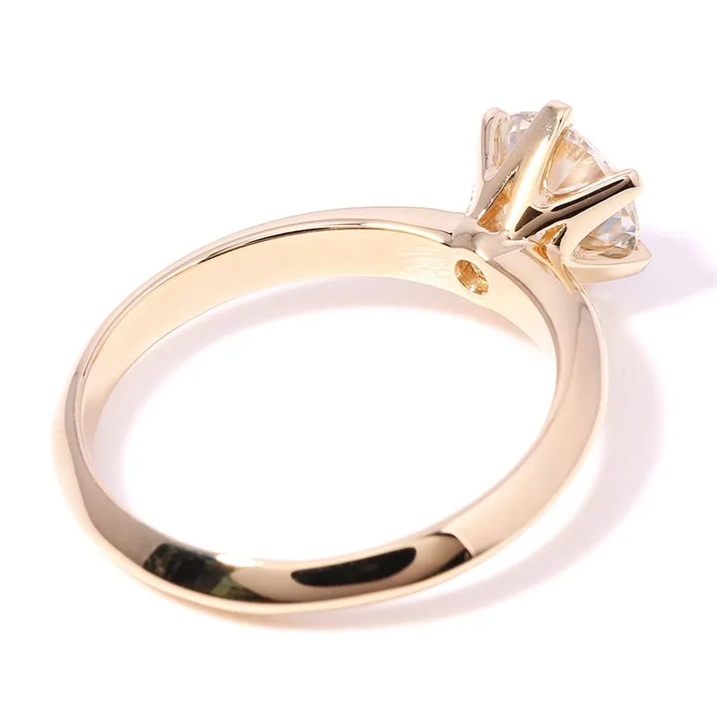 14K 585 Yellow Gold 2ct Diamond Mount Ring