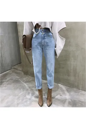 2023 Harem Pants Vintage High Waist Jeans Woman Boyfriends Women's Jeans Full Length Mom Jeans Cowboy Denim Pants Vaqueros Mujer