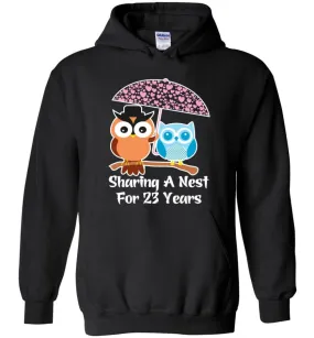 23 Years Wedding Anniversary Gifts Valentine's Day Hoodie