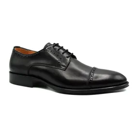 25-530-BLK GIOVANNI Italian Calfskin Lace Up, Black Size 10