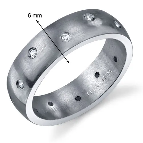 6mm Men's Titanium Band Size 10.5