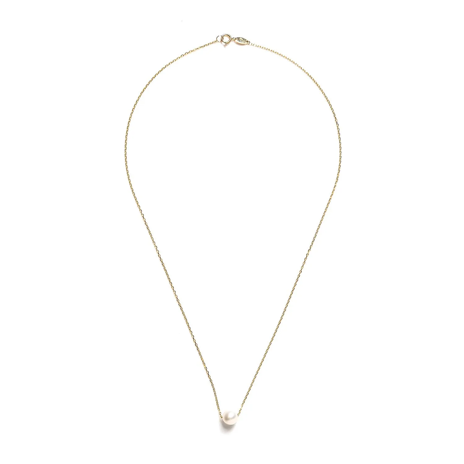 9 Carat Gold Collection Pearl Necklace, Gold