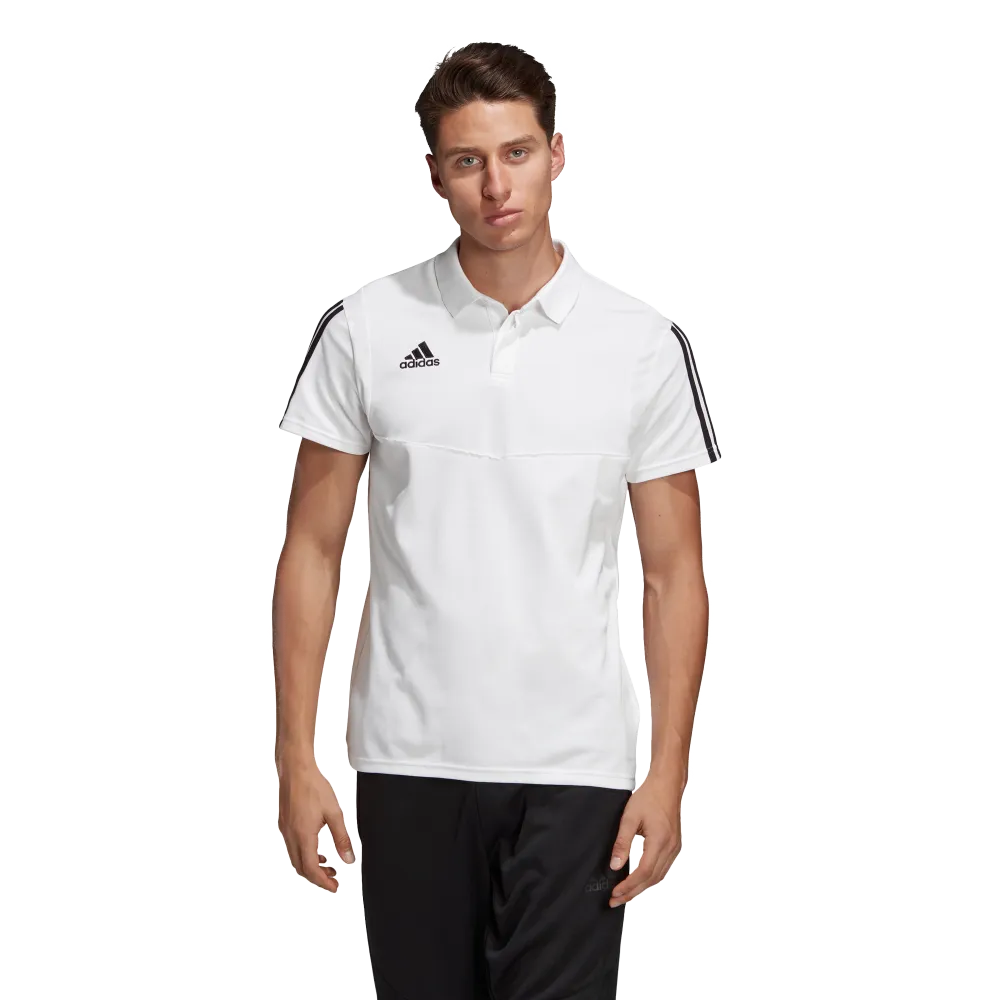 Adidas Adult Tiro 19 Polo (White/Black)