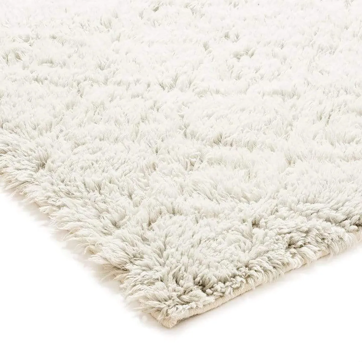 Alina Diamond Pattern Berber Wool Shag Rug