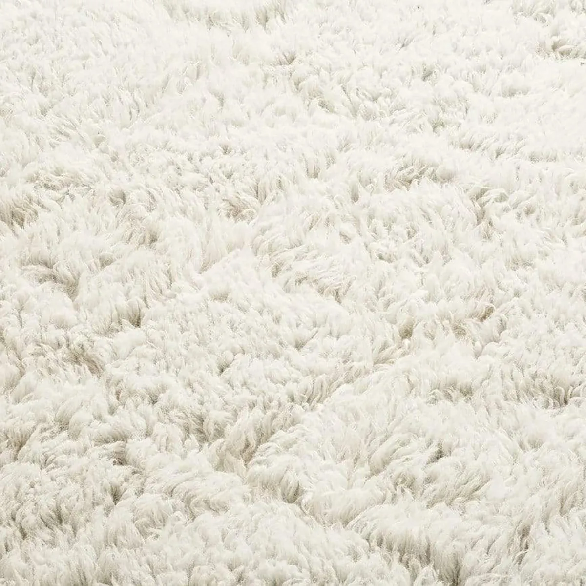 Alina Diamond Pattern Berber Wool Shag Rug