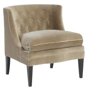 AMBER BUTTON TUFTED ACCENT CHAIR