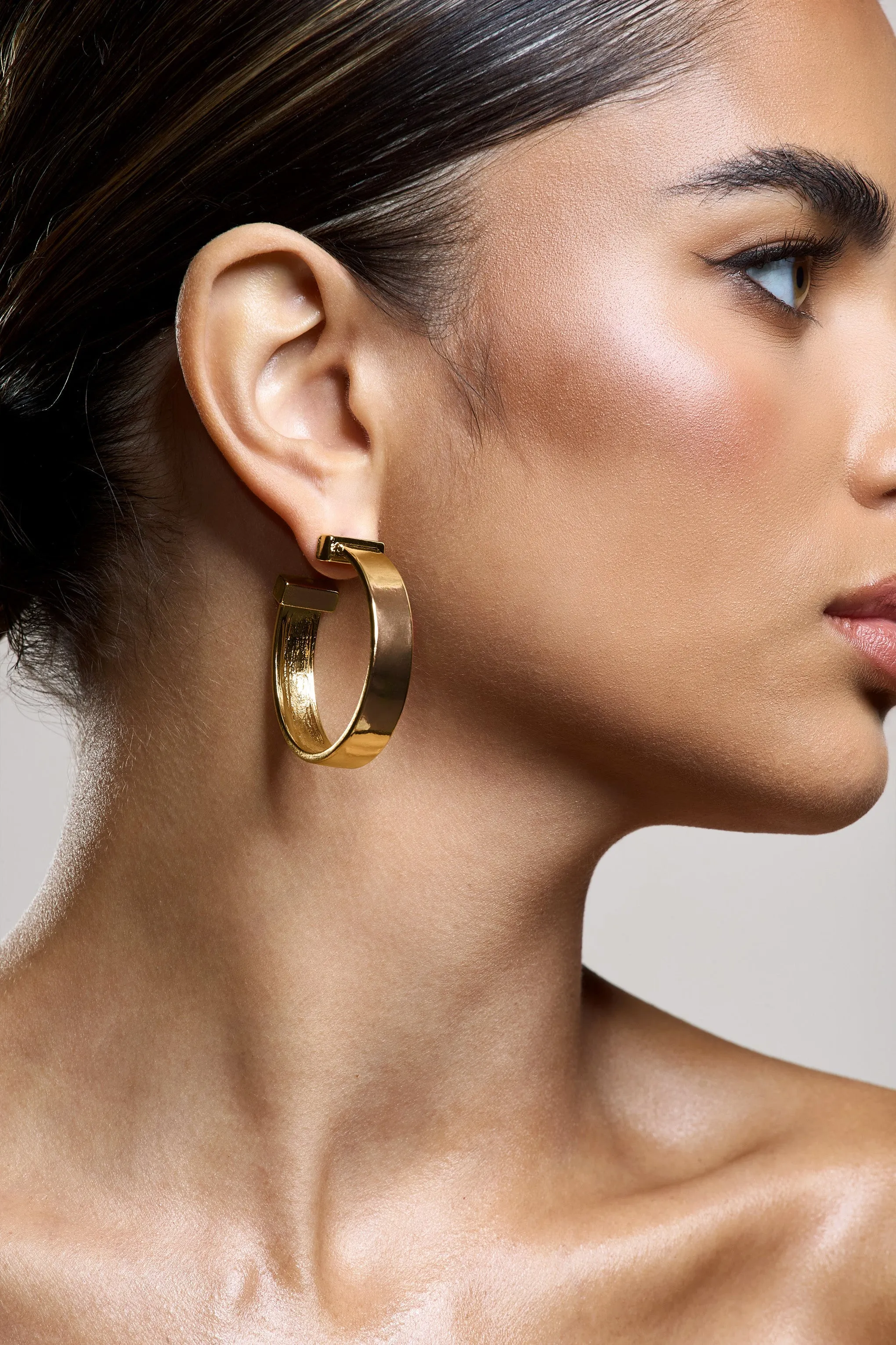 Amery | Gold Chunky Hoop Earrings