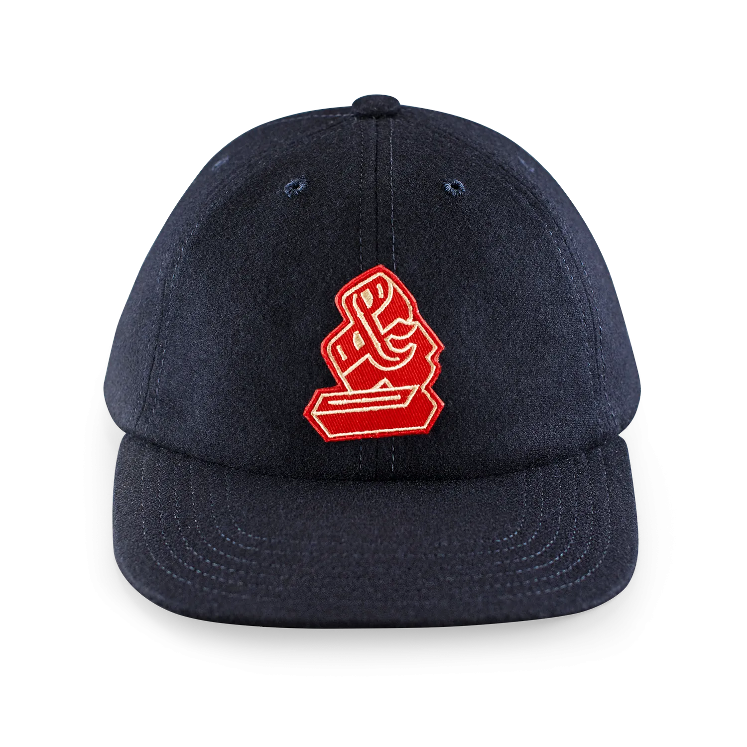 &SONS Woollen Snap Cap Navy