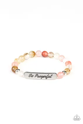 Be Prayerful Multi-color Stone Stretch Bracelet - Paparazzi Accessories