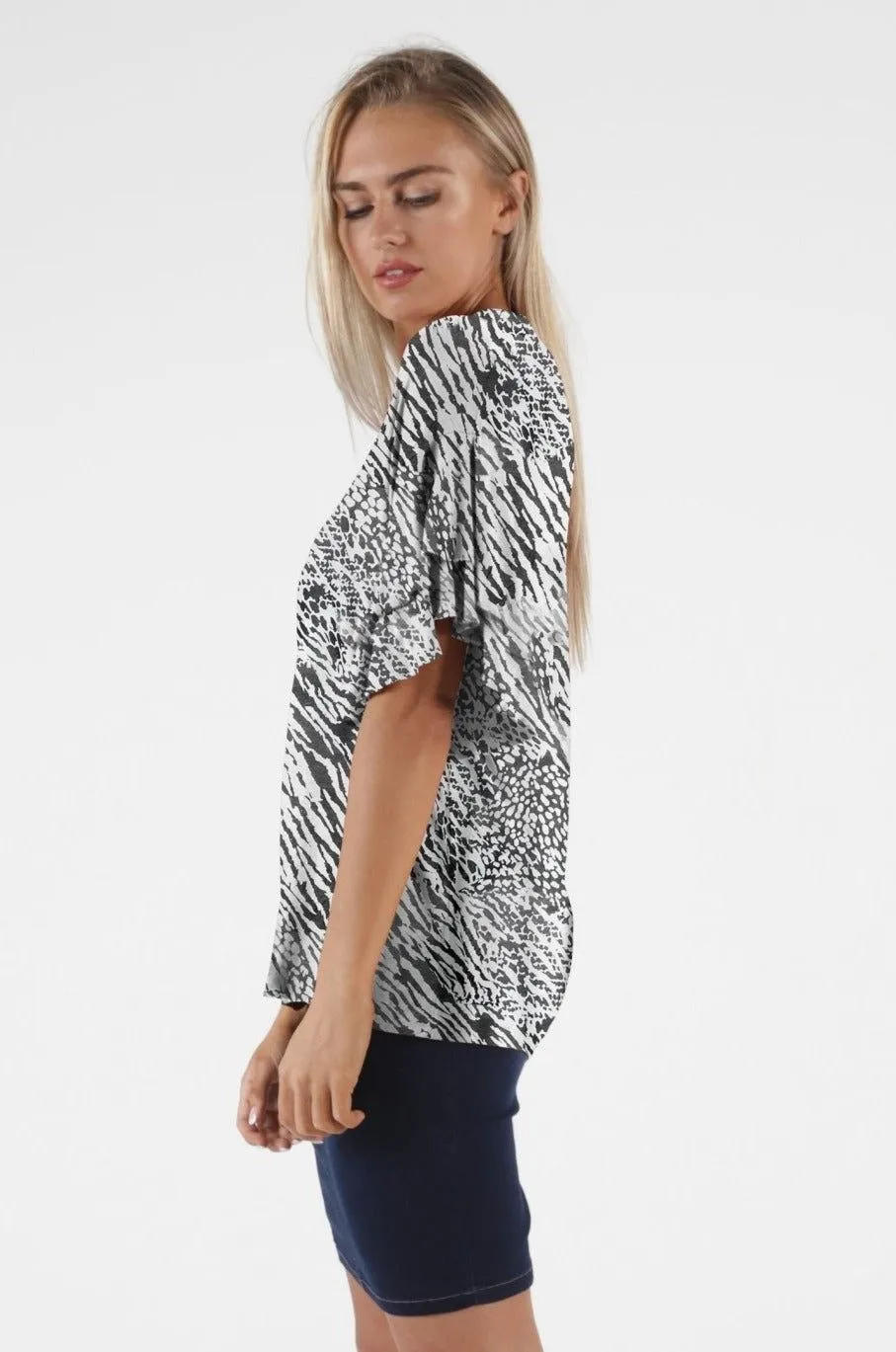 Betty Basics Ripon Top in Instinct Print