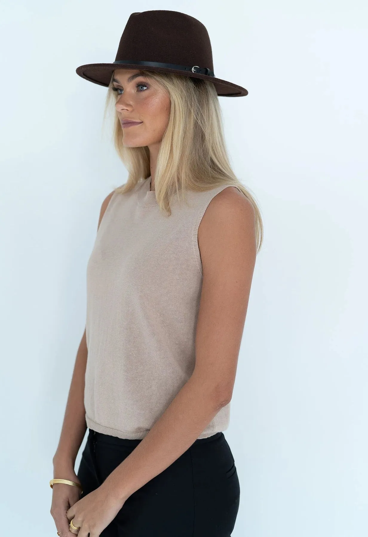 Billie Chocolate Fedora Hat