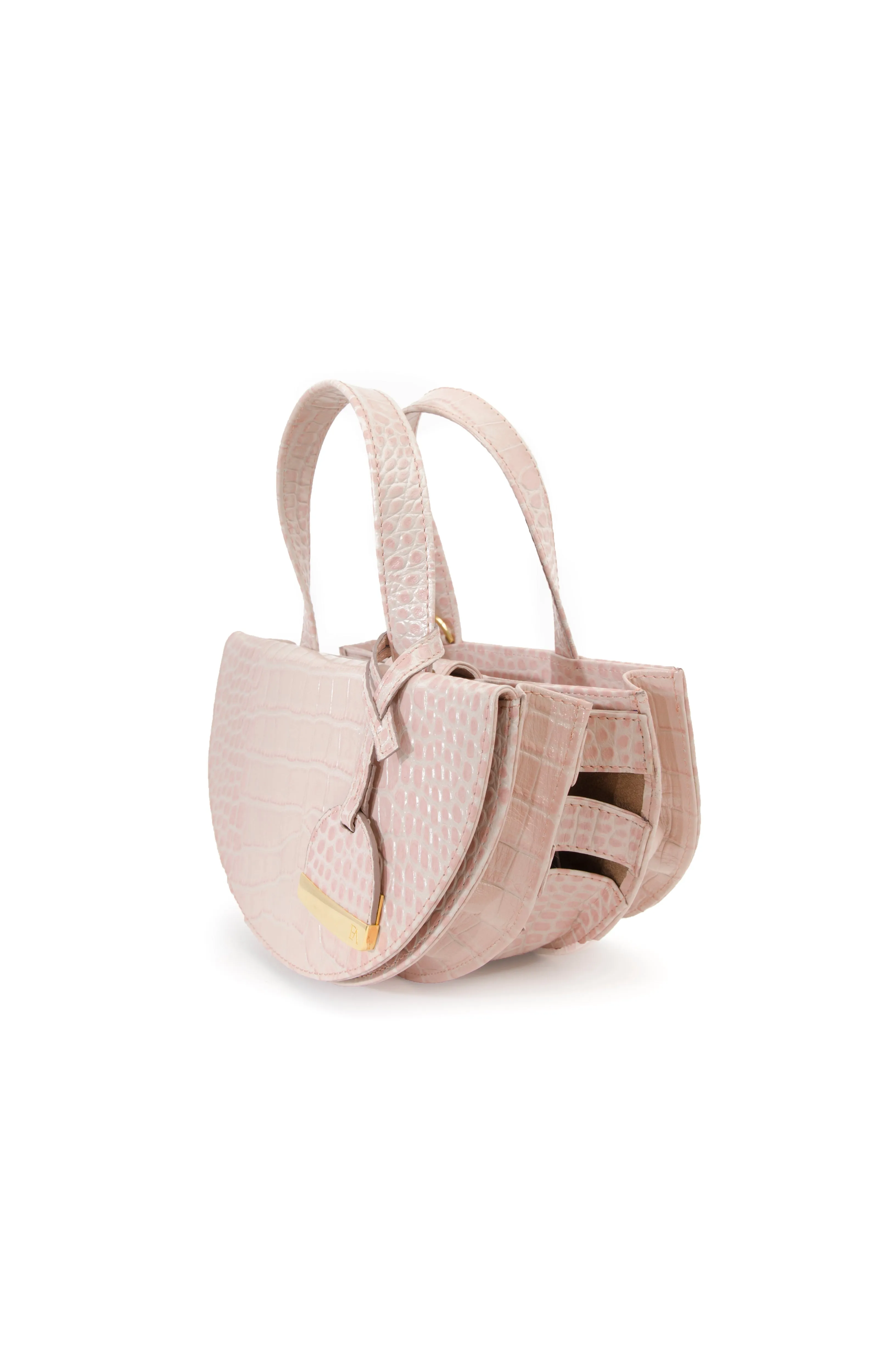 Blush Half Moon Reina Bag