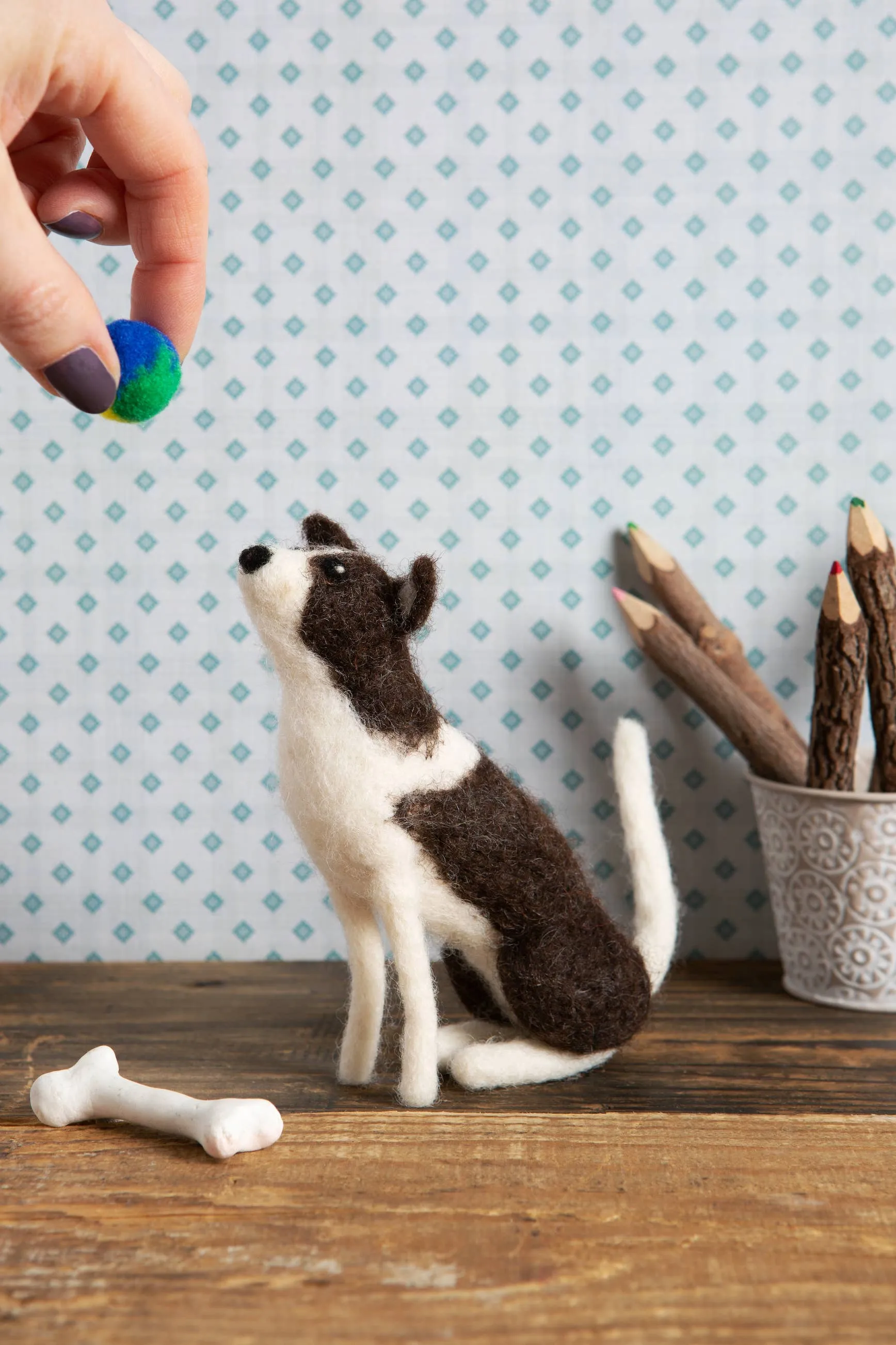 Border Collie Needle Felting Kit