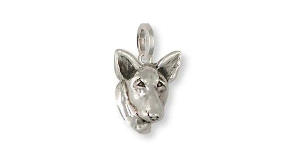 Bull Terrier Charm Handmade Sterling Silver Dog Jewelry BU10-C