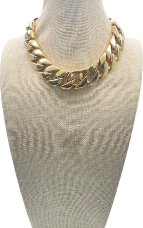 By Anisa Sojka Yellow Gold 24k Plated Chunky Chain Necklace