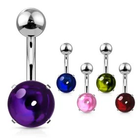 Cabochon Stone Belly Button Rings