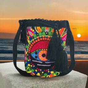 Callie Large Handmade Punch-needle Wayuu Mochila Bag