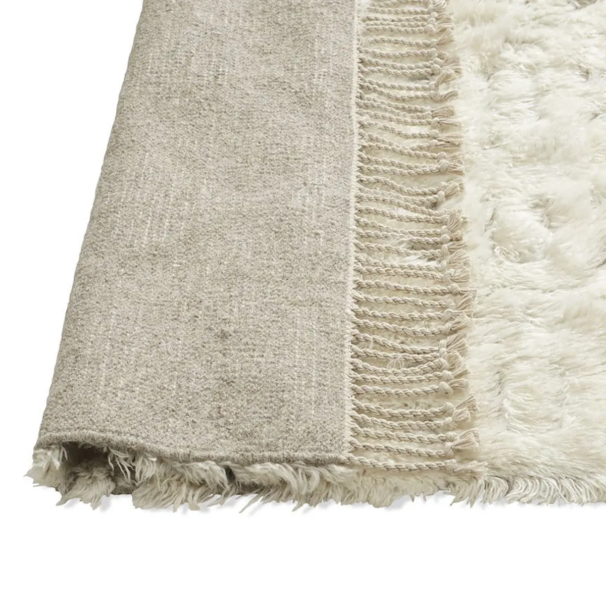 Camilla Tribal Pattern Berber Wool Shag Rug