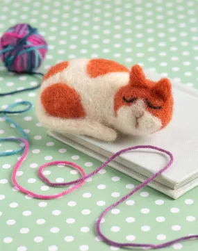 Cat Brooch Felting Kit