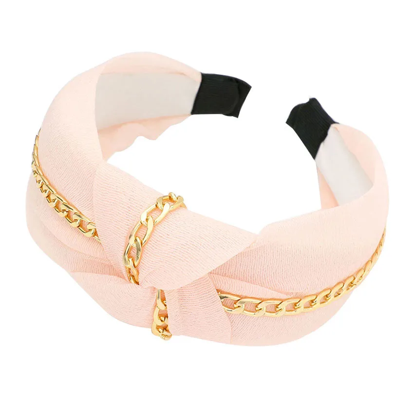 Chain Trim Knot Headband