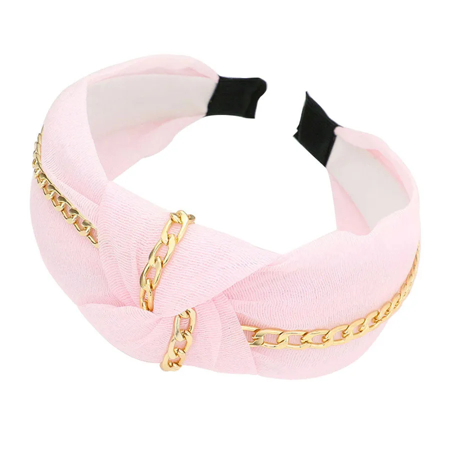 Chain Trim Knot Headband