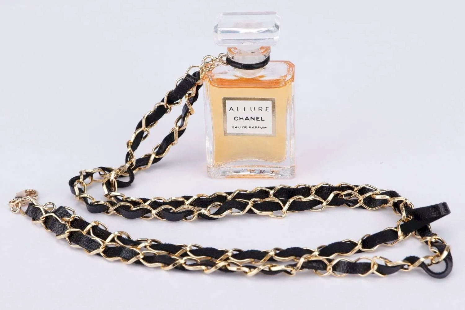 Chanel Perfume Pendant _ALLURE_ Necklace GHW W30cm (NDC)