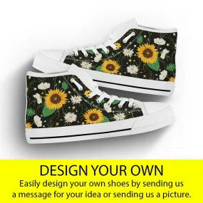 Custom Shoes Design Your Own Sneakers Personalised Shoes  Custom Made Gifts Custom High Top Converse Style Sneakers For Adults Women & Men