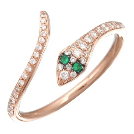 Diamond Pave Snake Ring