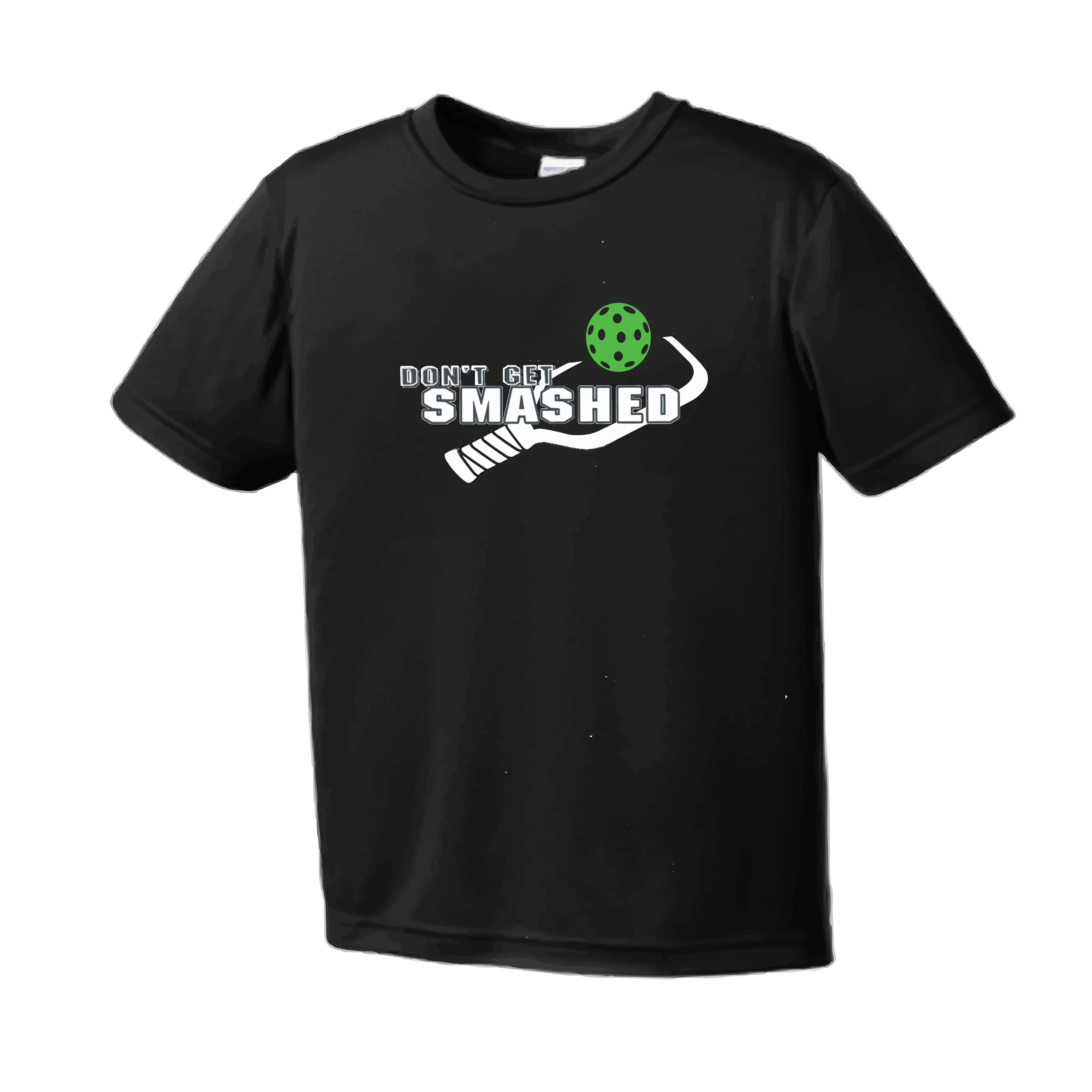 Don't Get Smashed With Pickleballs (Red Green Rainbow) Customizable | Men's Short Sleeve Pickleball Shirt | 100% Polyester