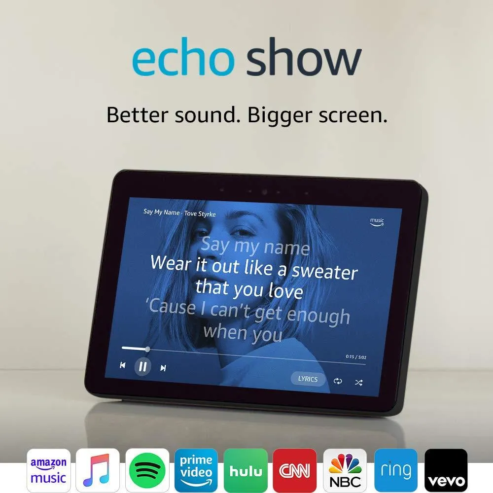 Echo Show (2nd Gen) - Premium sound and a vibrant 10.1" HD screen - Charcoal