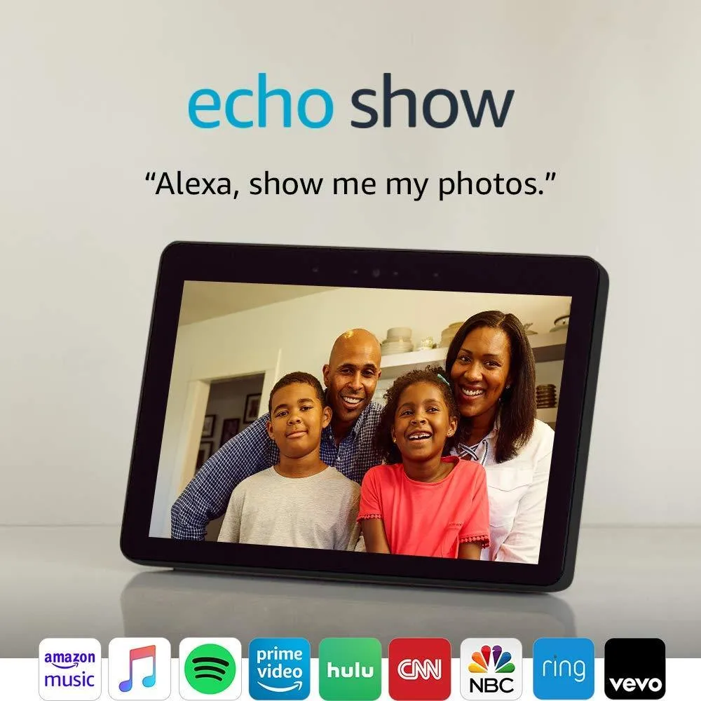 Echo Show (2nd Gen) - Premium sound and a vibrant 10.1" HD screen - Charcoal