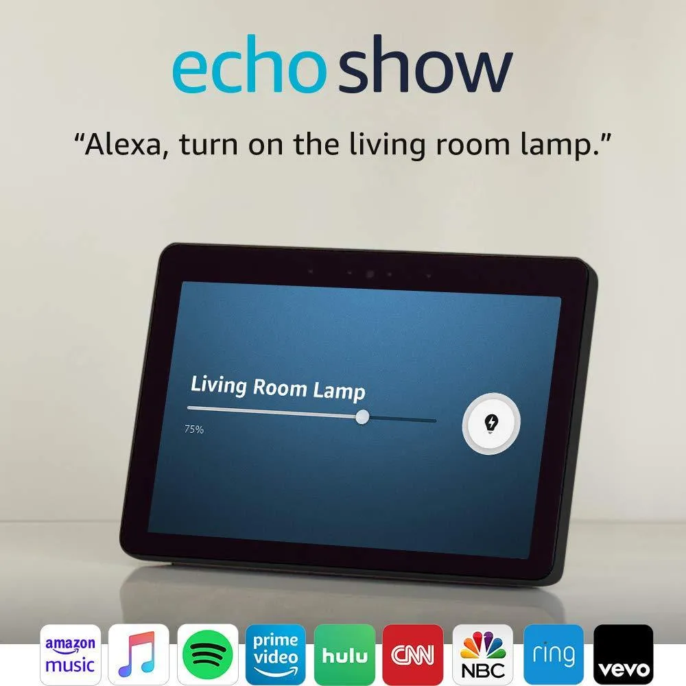 Echo Show (2nd Gen) - Premium sound and a vibrant 10.1" HD screen - Charcoal