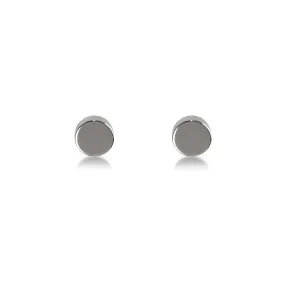 ER003WP B.Tiff High Polish Plain Round Stainless Steel Stud Earrings