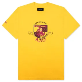 Feature x ASU Crest Tee - Spectra Yellow