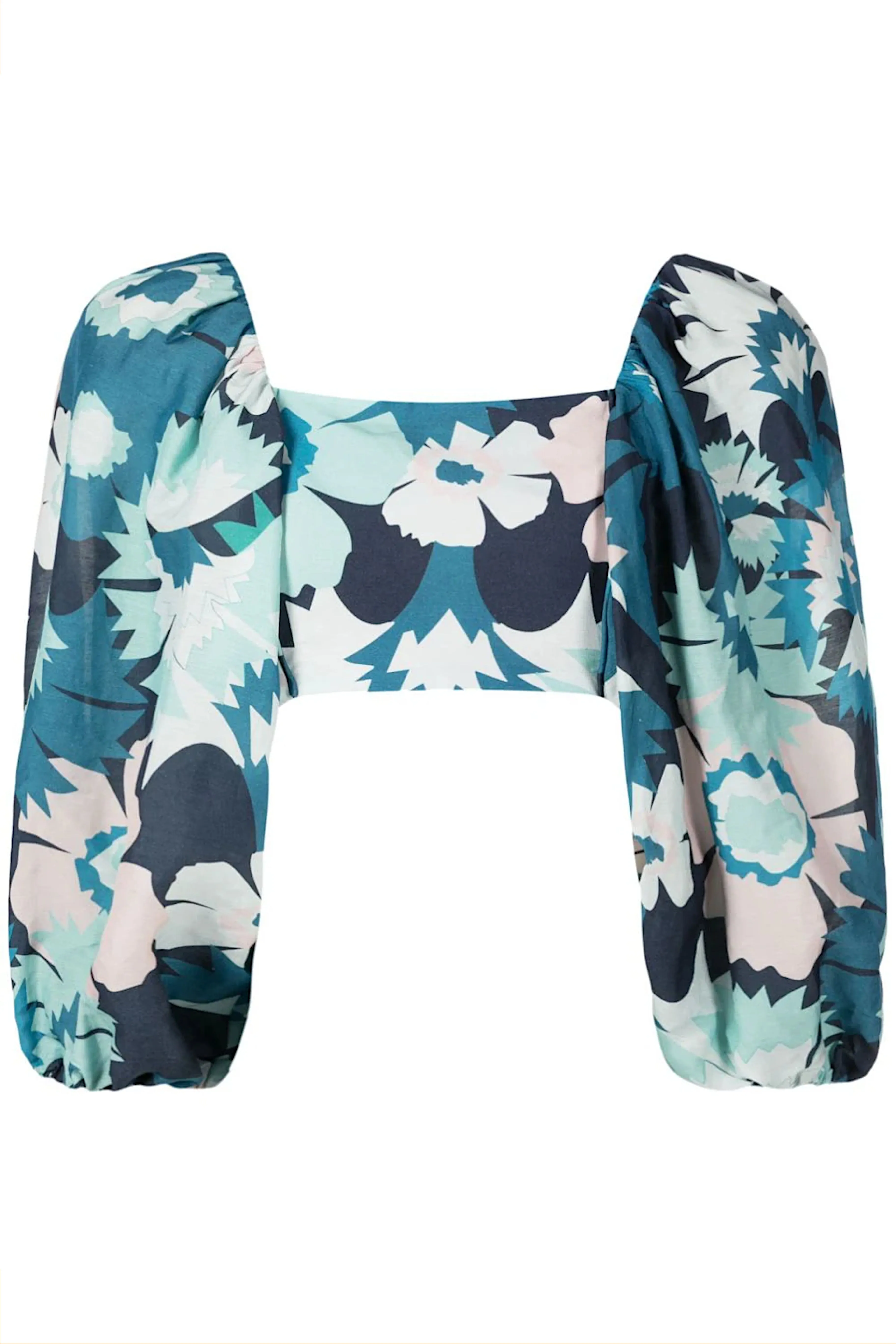 Flower Power Puff-Sleeved Blouse