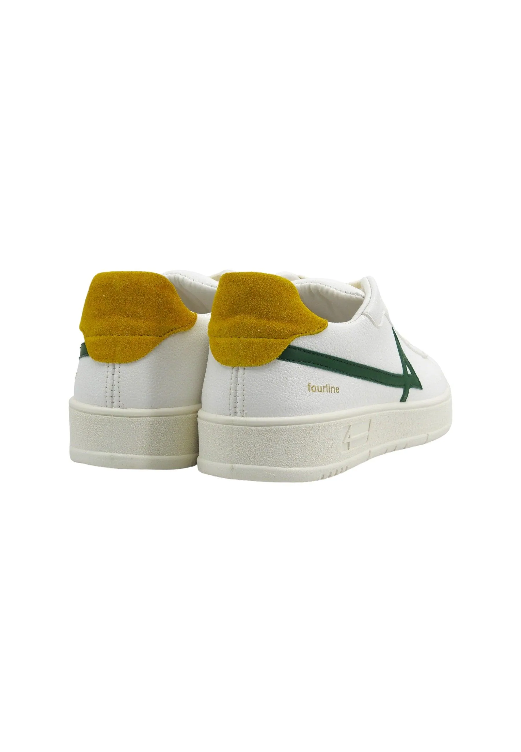 FOURLINE Sneaker Uomo Green Yellow Bianco X500U