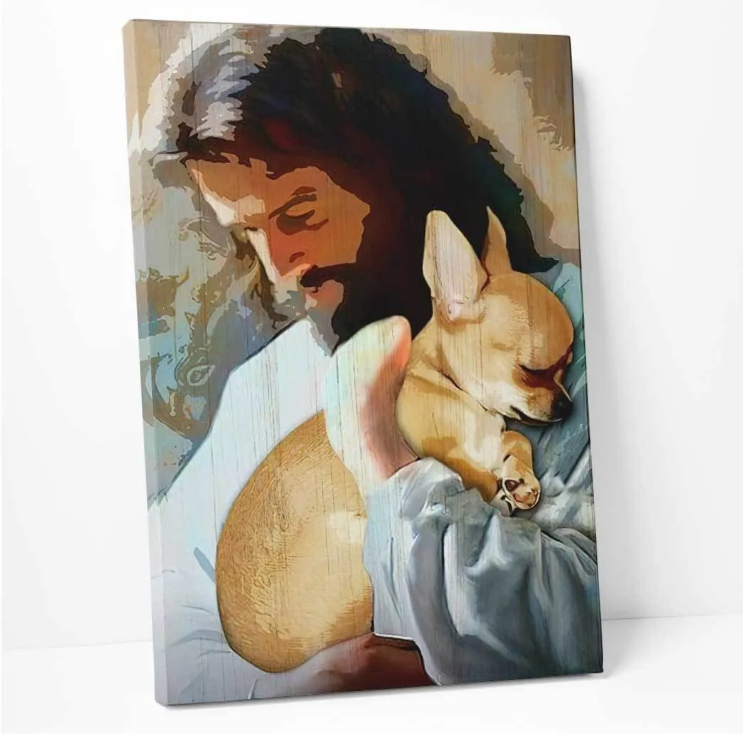 Gearhuman 3D God And His Chihuahua Canvas