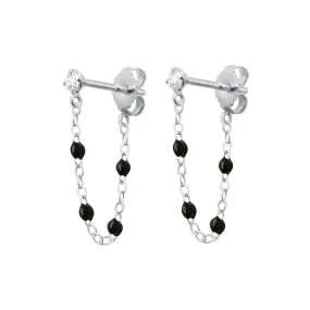 Gigi Supreme Diamond earrings, Black, White Gold