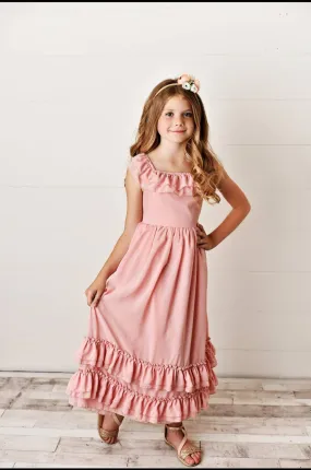 Girls Pink Summer Dress