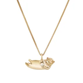 Golden Sea Otter Pendant