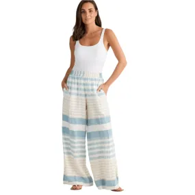 Holiday Fly Away Pant Ocean Stripe