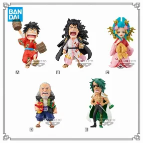 In Stock Original Anime One Piece Kozuki Hiyori Luffy Action Figures Aramaki Kozuki Momonosuke Toys Collector Doll Model