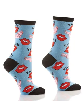 Kiss My Sass Lips Socks for Smaller Feet