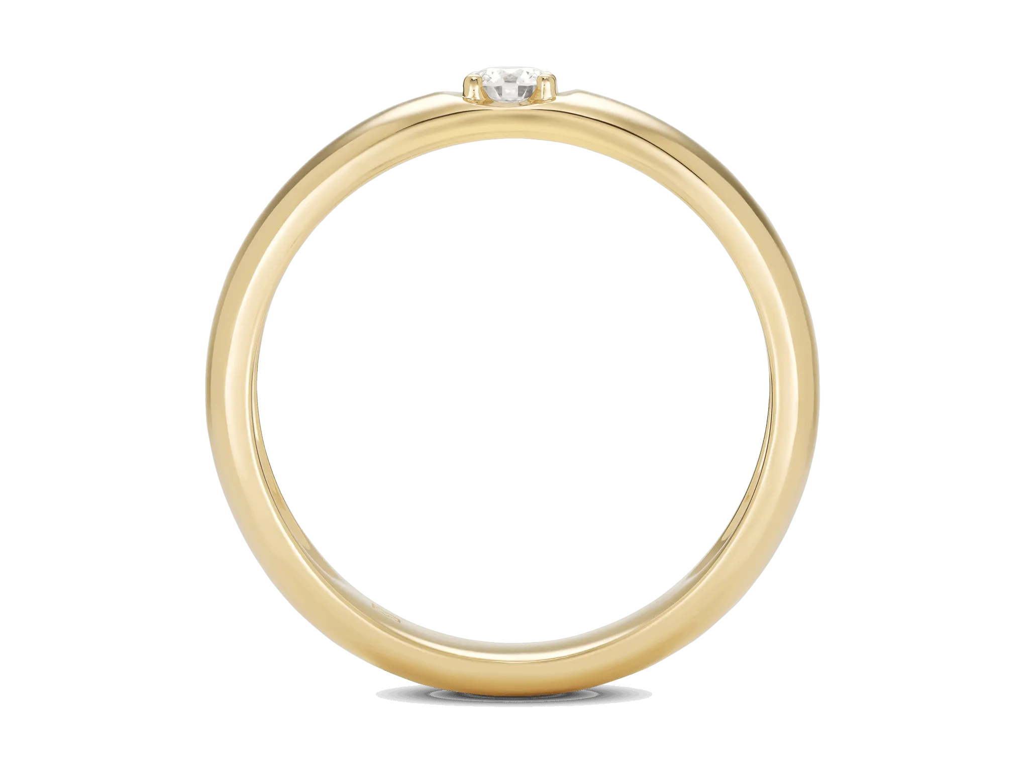 Lab-Grown Diamond ct. Modern Inset Stacking Ring | White