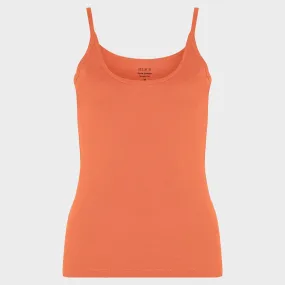 Ladies Essential Spaghetti Vest Coral