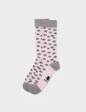 Lilac and Gray Socks - All Over Eyes