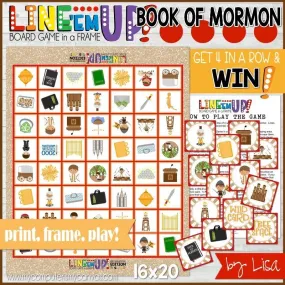 LINE 'Em UP! {BOOK of MORMON} PRINTABLE Game