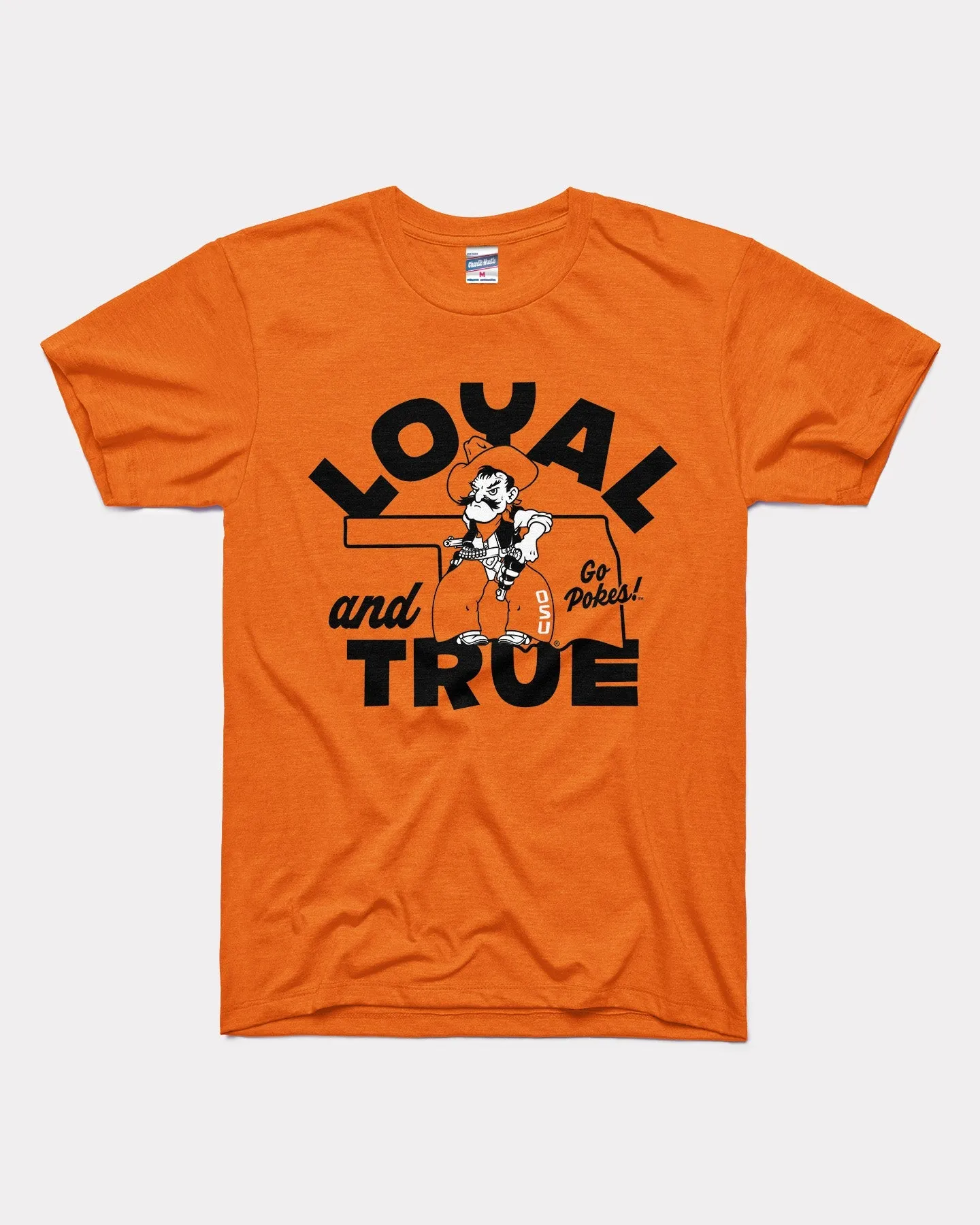 Loyal & True Oklahoma State Outline Orange T-Shirt